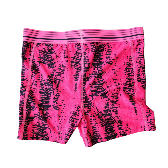 Under Armour Compression Shorts Medium Pink Black Gym Activewear Athletic - Picture 2 of 3